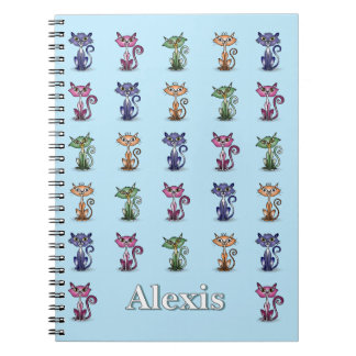 Funny Niedlich Cat Notebook Notizblock