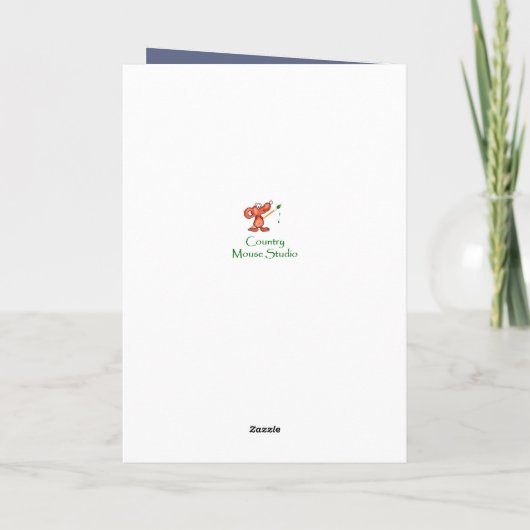 Funny Niedlich Cat Singing Happy Birthday Karte (Rückseite)