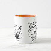 Funny Niedlich Cat Wear Gesichtsmaske - Playful Fe Tasse (Zentrum)