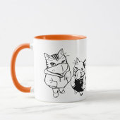 Funny Niedlich Cat Wear Gesichtsmaske - Playful Fe Tasse (Links)