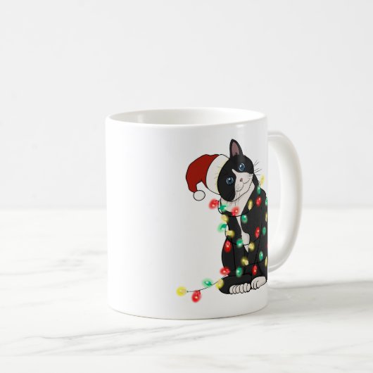 Funny Niedlich Catmas Cat Kaffeetasse (VorderseiteRechts)