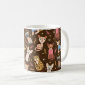 Funny Niedlich Cats Tasse (VorderseiteRechts)