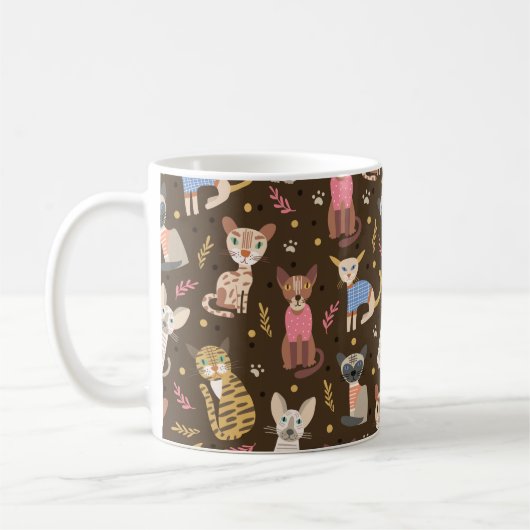 Funny Niedlich Cats Tasse (Links)