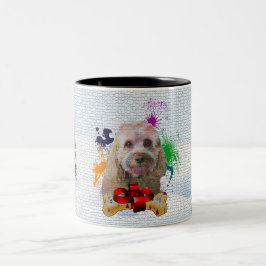 Funny, Niedlich Cavapoo Dog Yappy Weihnachten Zweifarbige Tasse