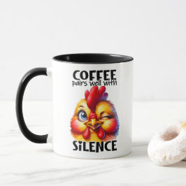 Funny Niedlich Chicken Witty Coffee Zitat und Rede Tasse