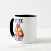 Funny Niedlich Chicken Witty Coffee Zitat und Rede Tasse (Vorderseite Links)