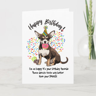 Funny Niedlich Chihuahua Hund Geburtstagskarte Don Einladung