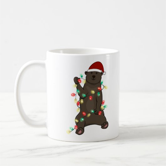 Funny Niedlich Christmas Bear Kaffeetasse (Links)