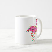 Funny Niedlich Christmas Flamingo Kaffeetasse (VorderseiteRechts)