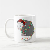 Funny Niedlich Christmas Opossum Kaffeetasse (Links)