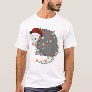 Funny Niedlich Christmas Opossum T-Shirt