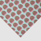 Funny niedlich Christmas Pudding Holiday Seidenpapier (Ausschnitt)