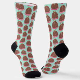 Funny niedlich Christmas Pudding Holiday Socken