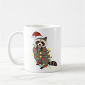Funny Niedlich Christmas Racoon Kaffeetasse (Links)