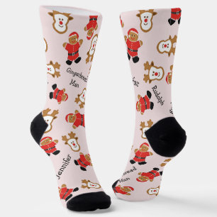 Funny Niedlich Christmas Santa Rudolph Personalisi Socken