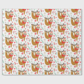 Funny Niedlich Christmas Slots mit Weihnachtsmannm Geschenkpapier (Flach)