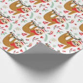 Funny Niedlich Christmas Slots mit Weihnachtsmannm Geschenkpapier (Ecke)