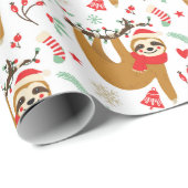 Funny Niedlich Christmas Slots mit Weihnachtsmannm Geschenkpapier (Rolleneckpunkt)