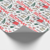 Funny Niedlich Christmas Slots mit Weihnachtsmannm Geschenkpapier (Ecke)