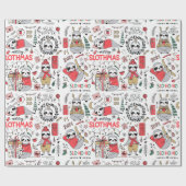 Funny Niedlich Christmas Slots mit Weihnachtsmannm Geschenkpapier (Flach)