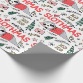 Funny Niedlich Christmas Slots mit Weihnachtsmannm Geschenkpapier (Ecke)