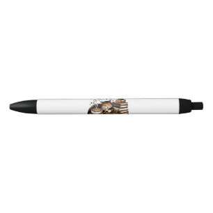 Funny Niedlich Coffee Cats Bücher Lover Gift Idee Kugelschreiber