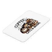 Funny Niedlich Coffee Cats Bücher Lover Gift Idee Magnet (Linke Seite)
