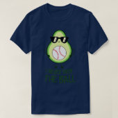 Funny Niedlich Cool Avocado Baseball T-Shirt (Design vorne)