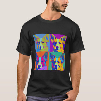 Funny Niedlich Corgi Pop Art Pembroke Welsh Corgi T-Shirt