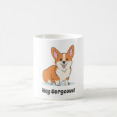 Funny Niedlich Corgi Welpe - Hey Corgeous Kaffeetasse (Mittel)