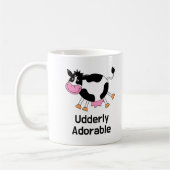 Funny Niedlich Cow Puff Cartoon Design Kaffeetasse (Links)