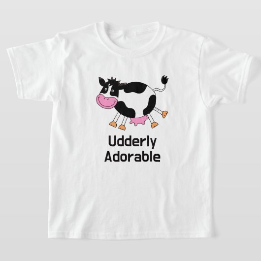 Funny Niedlich Cow Puff Cartoon Design T-Shirt (Ablage )