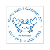 Funny Niedlich Crab Pun Phantastisch Job Lehrer Lo Permastempel (Design)