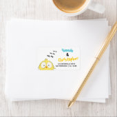 Funny Niedlich Crazy Chicken Label Adressaufkleber (Insitu)