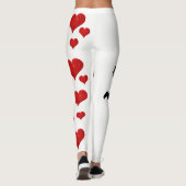 Funny Niedlich Cupid Arrow Valentine Liebe Herz Leggings (Rückseite)