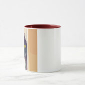 Funny niedlich Curry Cat illustrierte Tasse (Zentrum)