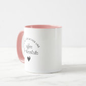Funny Niedlich Custom Bestie oder Boyfriend Chocol Tasse (Vorderseite Links)
