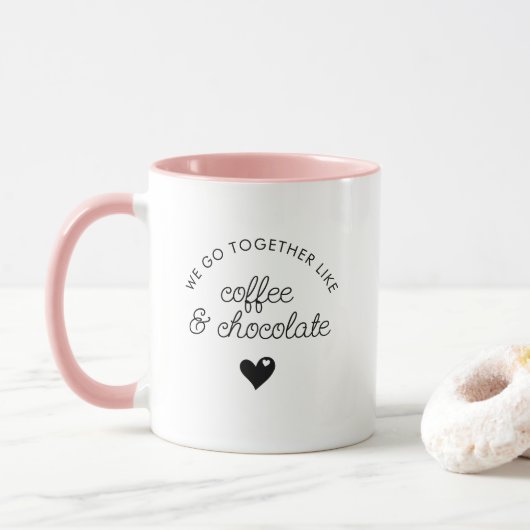 Funny Niedlich Custom Bestie oder Boyfriend Chocol Tasse (Mit Donut)