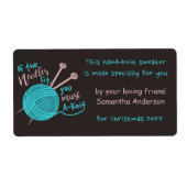 Funny Niedlich Custom Knitter Needles Garn Joke Ge (Vorne)