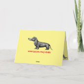 Funny niedlich Dackel Happy Geburtstagkarte Karte (Rückseite)