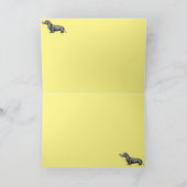 Funny niedlich Dackel Happy Geburtstagkarte Karte (Innenseite)