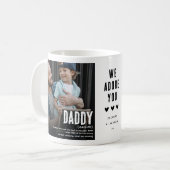 Funny Niedlich DADDY Definition 2 Foto Kaffeetasse (Vorderseite Links)