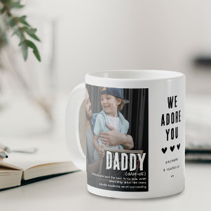 Funny Niedlich DADDY Definition 2 Foto Kaffeetasse