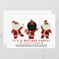 Funny Niedlich Dance Black Santa Party