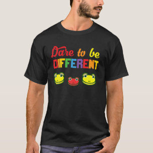 FUNNY NIEDLICH DARE ZU VERSCHIEDENEN FROG LOVER DE T-Shirt
