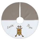 Funny Niedlich Deh Kids Name Polyester Weihnachtsbaumdecke (Vorderseite)