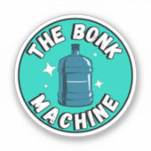 Funny Niedlich die Bonk-Maschine /Freie Palästina- Aufkleber (Vorderseite)