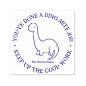 Funny Niedlich Dinosaur Dynamite Job Lehrer Lob Permastempel (Design)
