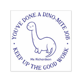 Funny Niedlich Dinosaur Dynamite Job Lehrer Lob Permastempel