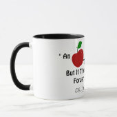 Funny Niedlich Doctor Red Apple Joke Personalisier Tasse (Links)